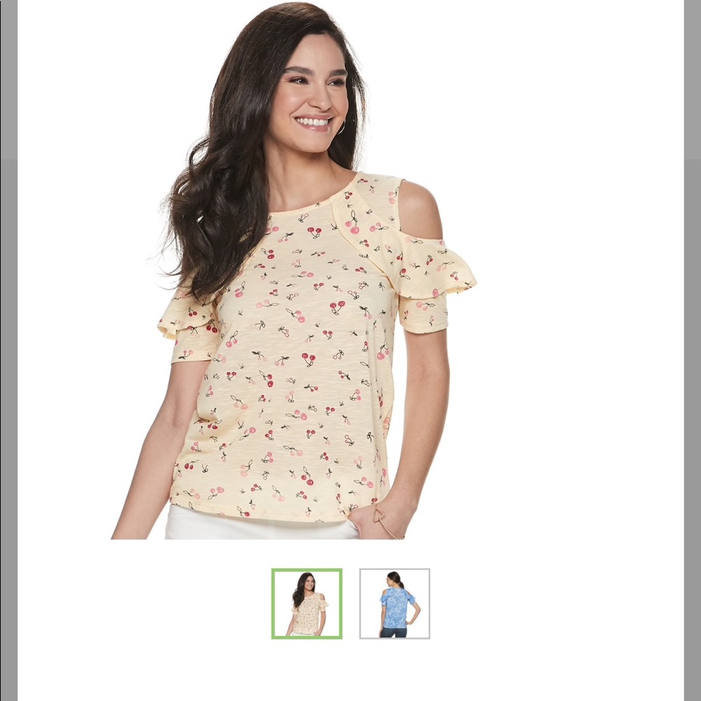 Juicy Couture Ruffle-Shoulder Top